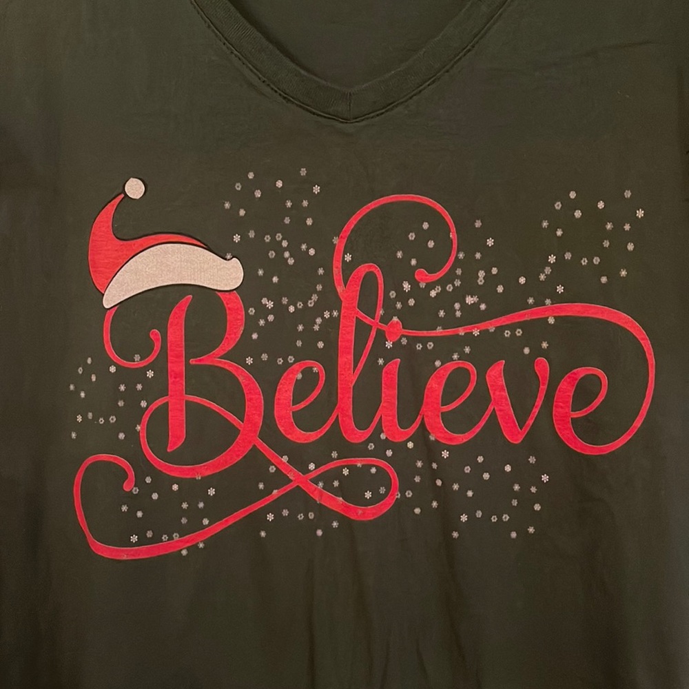 NWOT holiday V-neck womenās T-shirt